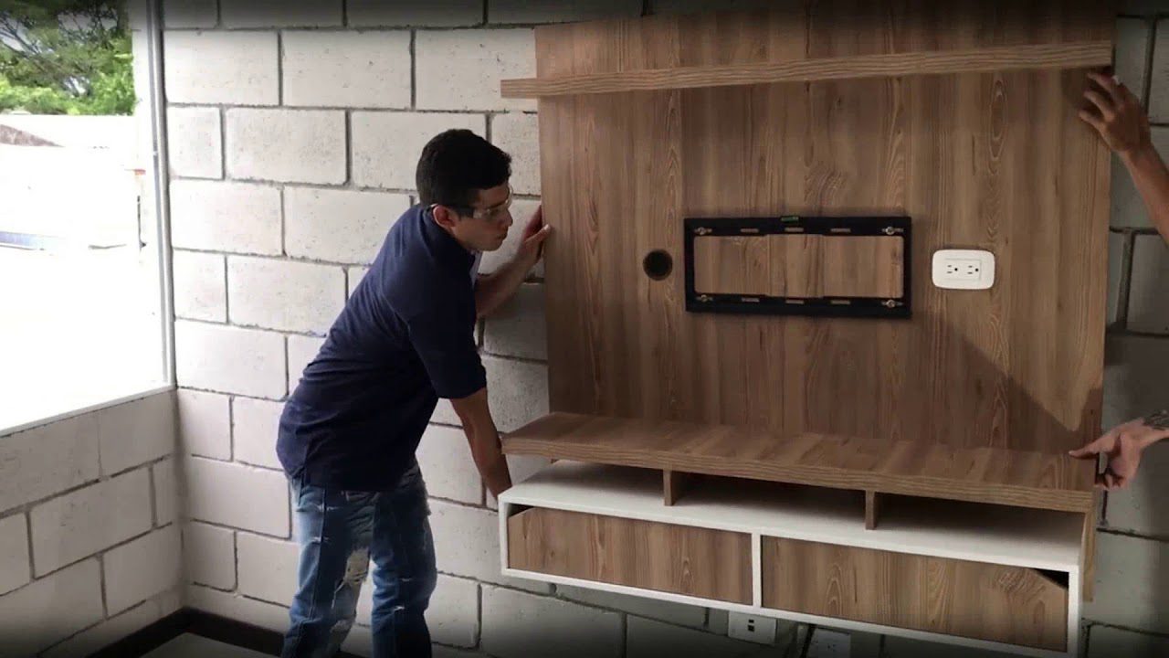 Mueble-TV-con-sistema-de-gestion-de-cables - Muebles Tv