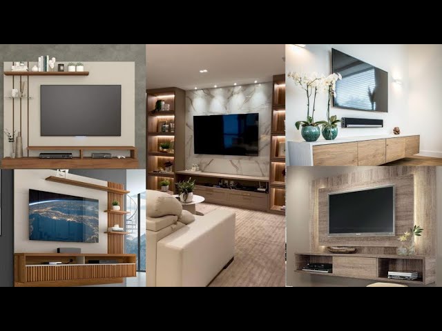 Muebles-de-television-con-luces-LED-modernidad-y-estilo - Muebles Tv
