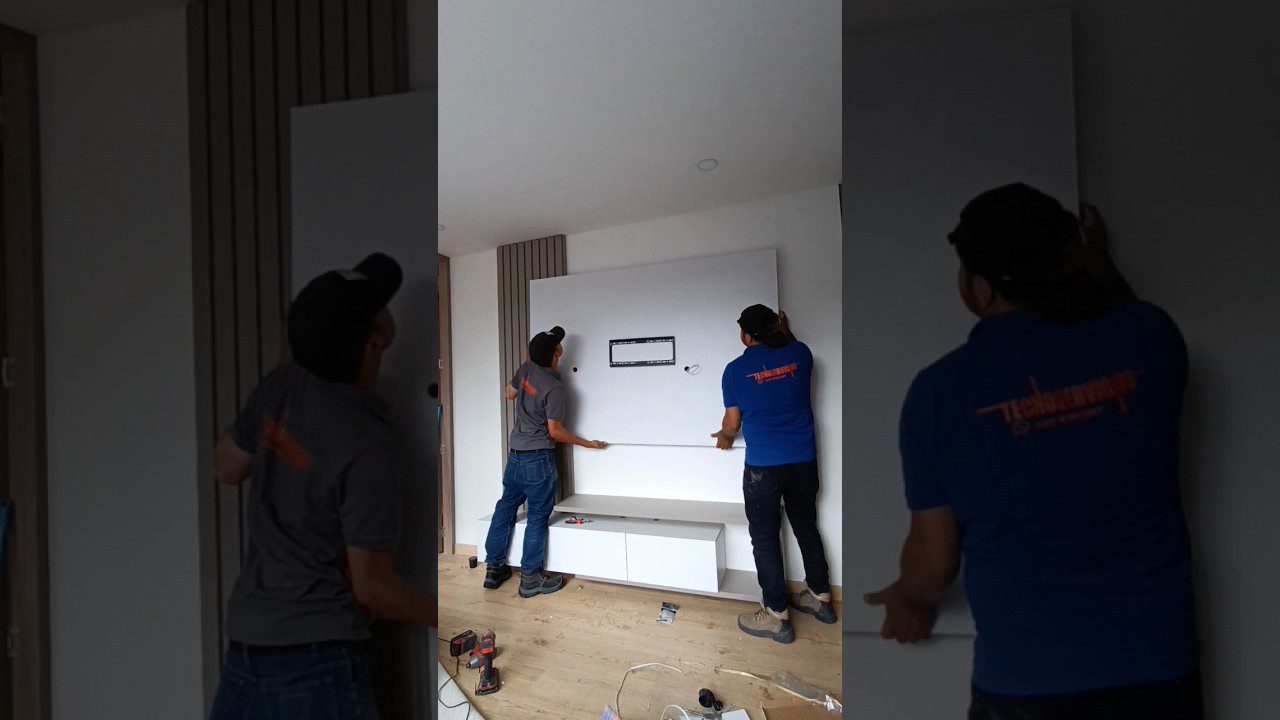 muebles tv blanco lacado