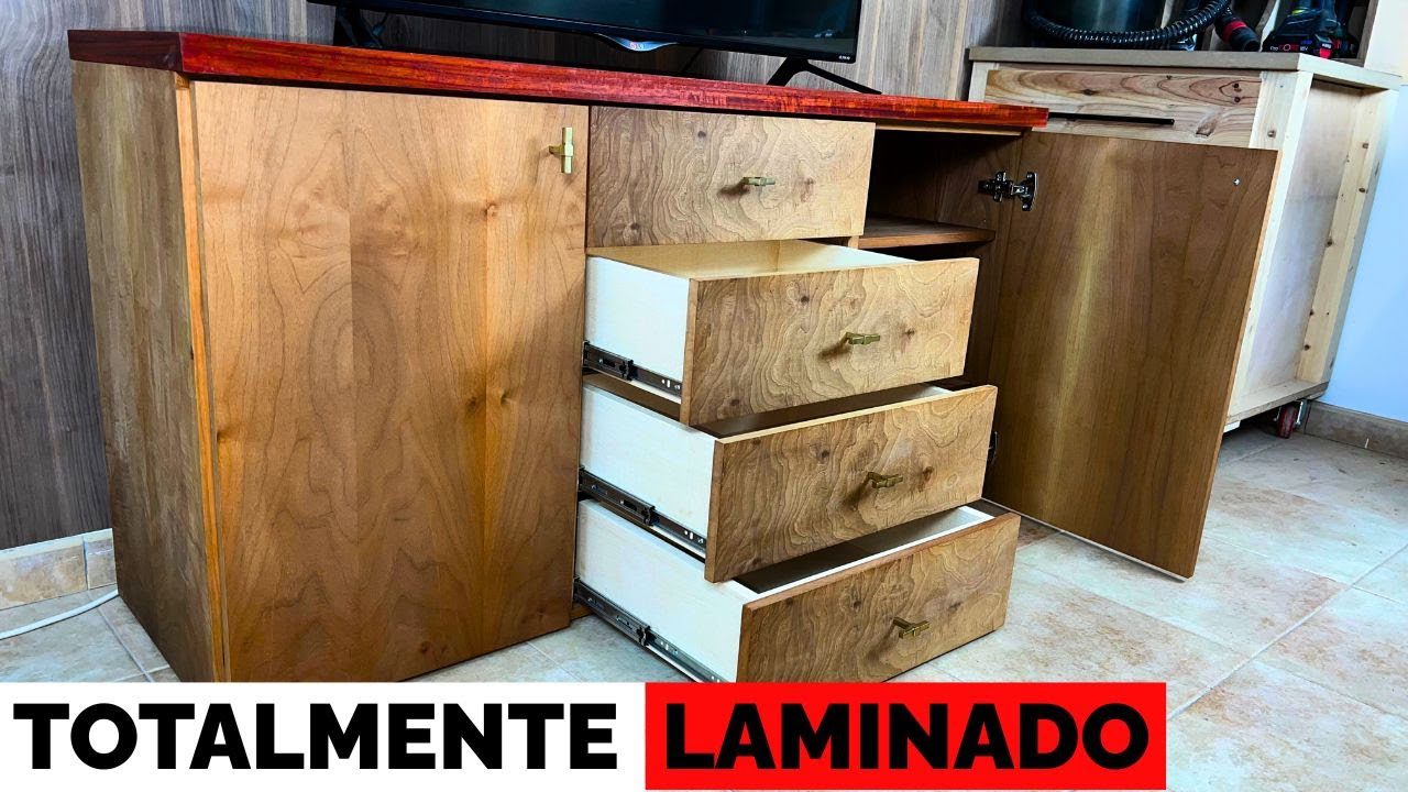 cómo mantener ordenado Muebles para TV de madera natural para salón