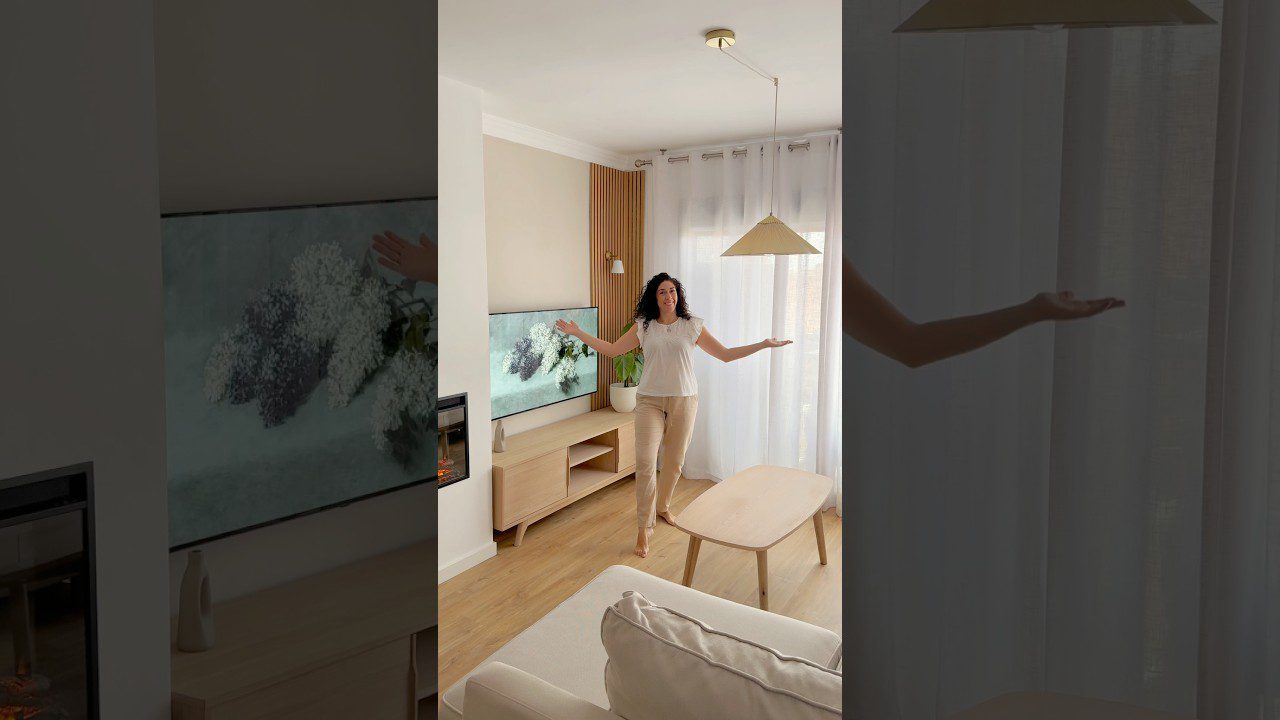 ideas para renovar el salón con Muebles para TV de madera natural para salón