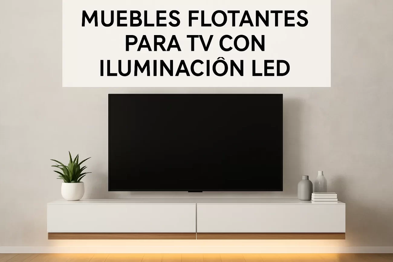 dónde comprar online Muebles flotantes para TV con iluminación LED