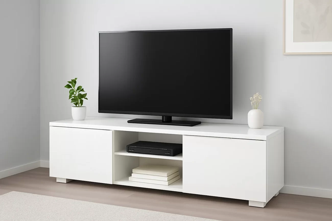 muebles-tv-blanco-brillante - Muebles Tv muebles tv blanco brillante