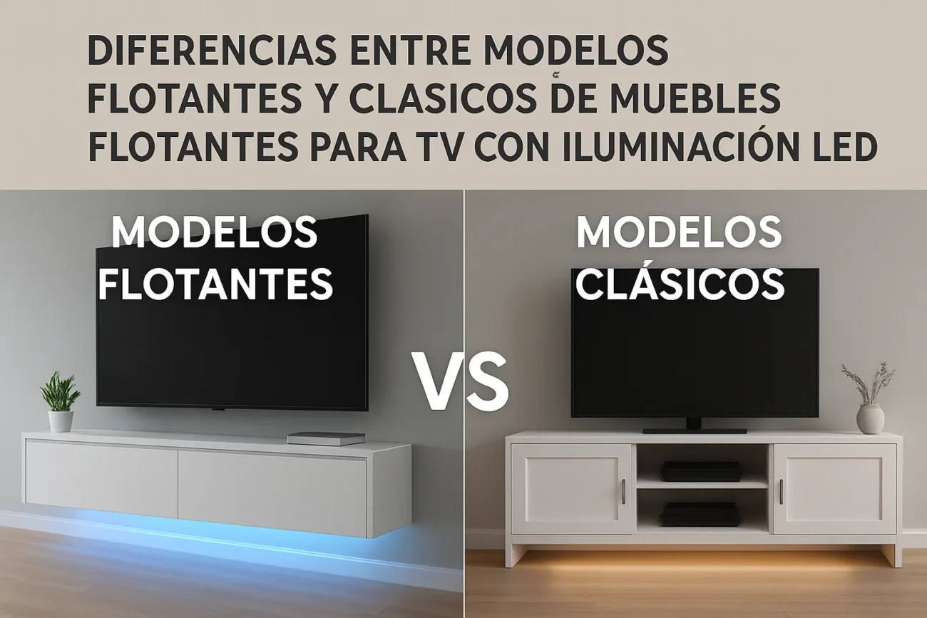 diferencias-entre-modelos-flotantes-y-clasicos-de-Muebles-flotantes-para-TV-con-iluminacion-LED - Muebles Tv diferencias entre modelos flotantes y clásicos de Muebles flotantes para TV con iluminación LED