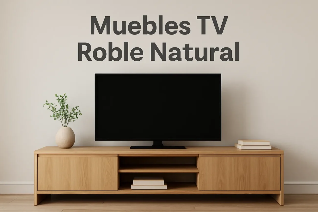 muebles tv roble natural