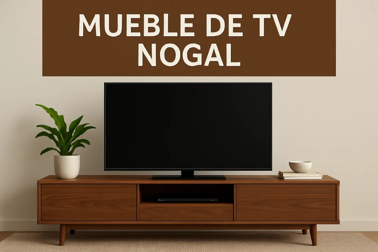 mueble de tv nogal