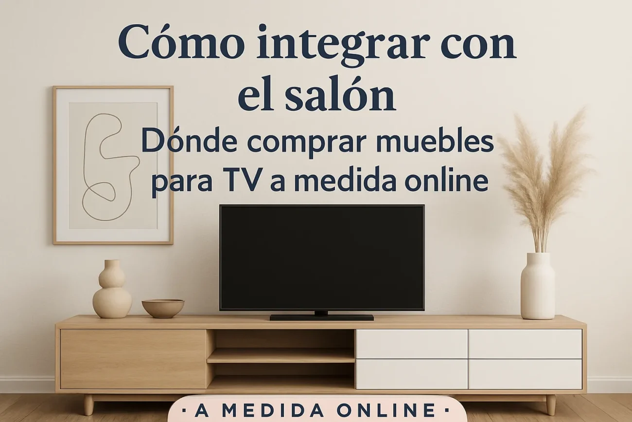 cómo integrar con el salón Dónde comprar muebles para TV a medida online