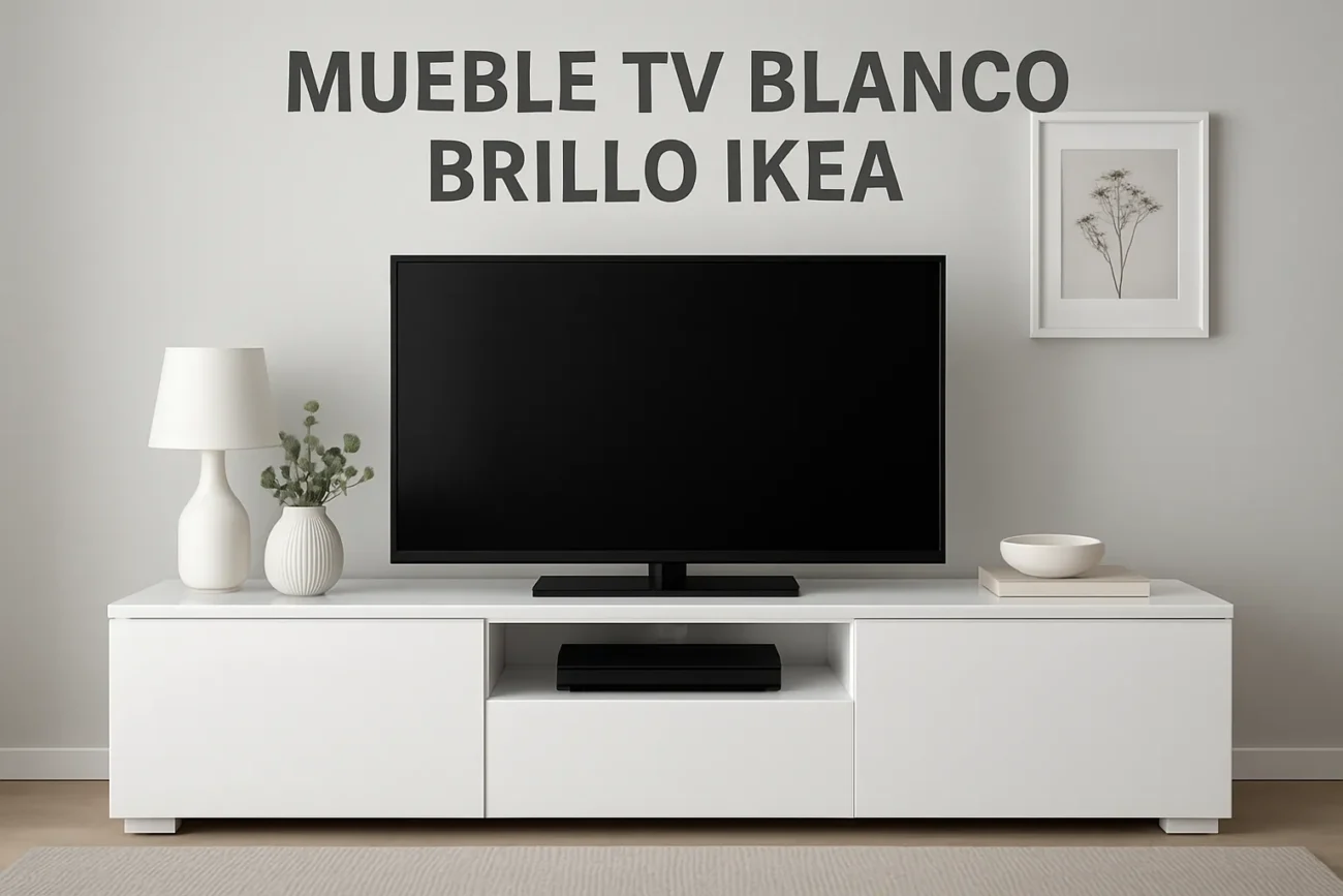 mueble tv blanco brillo ikea
