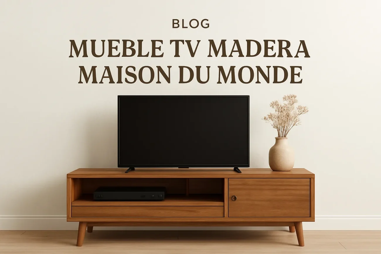 mueble tv madera maison du monde