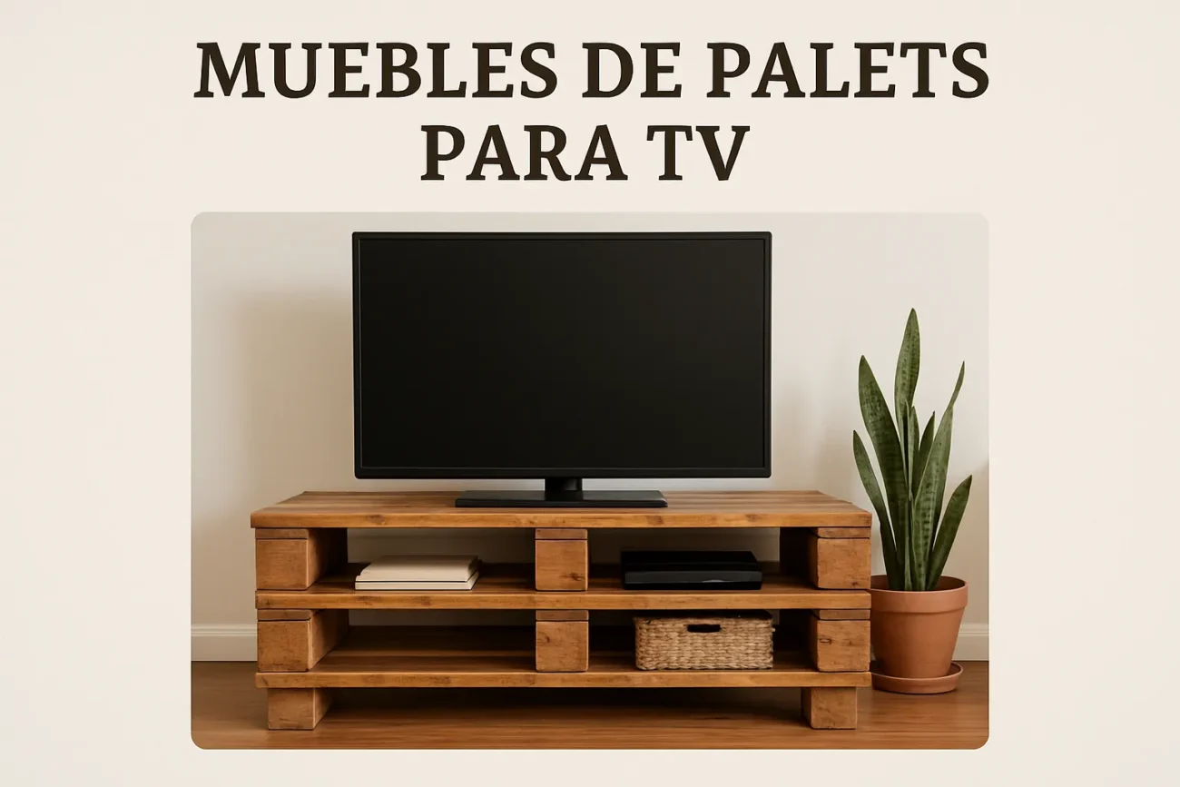 muebles de palets para tv