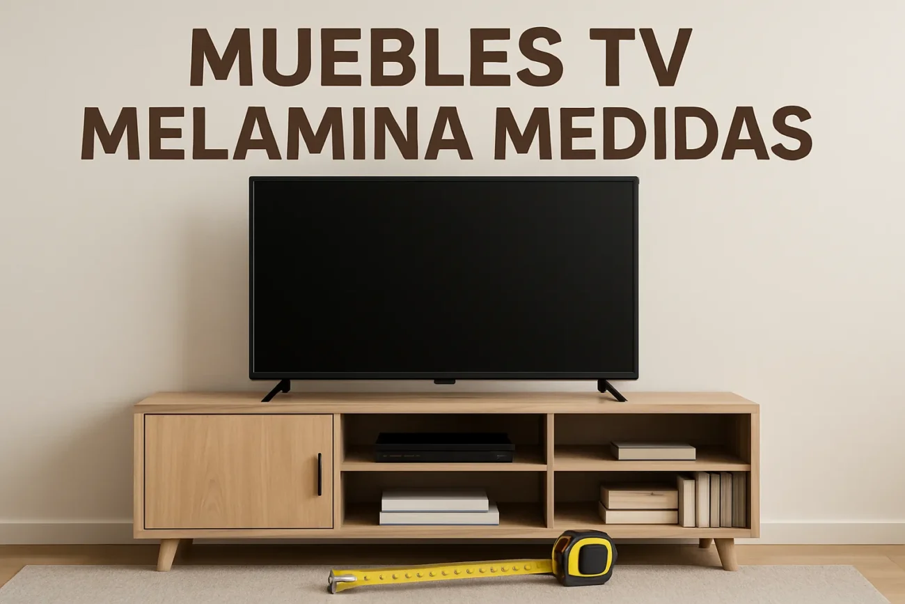 muebles tv melamina medidas