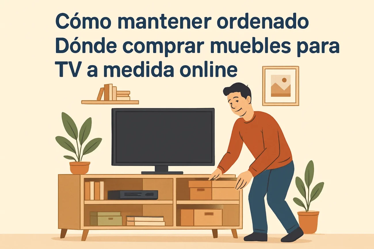 cómo mantener ordenado Dónde comprar muebles para TV a medida online