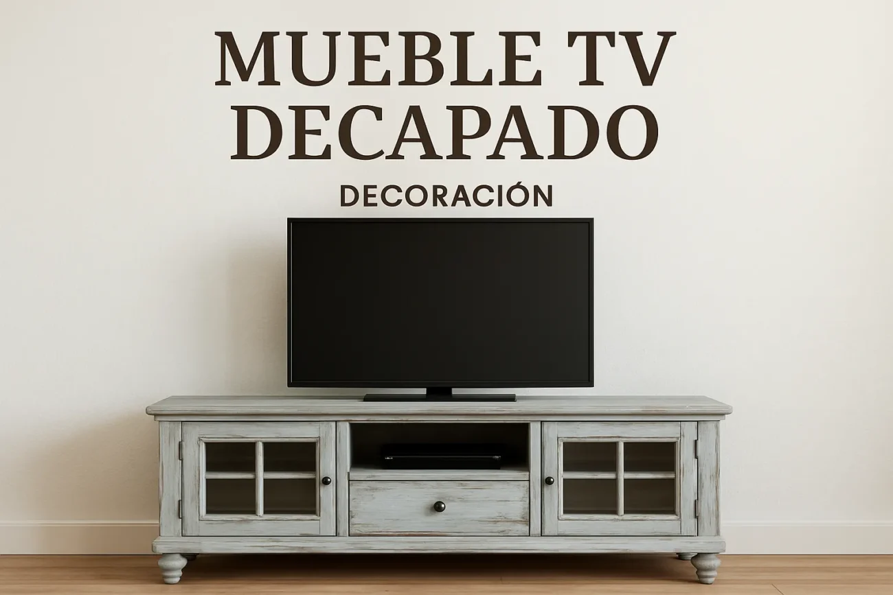 mueble tv decapado