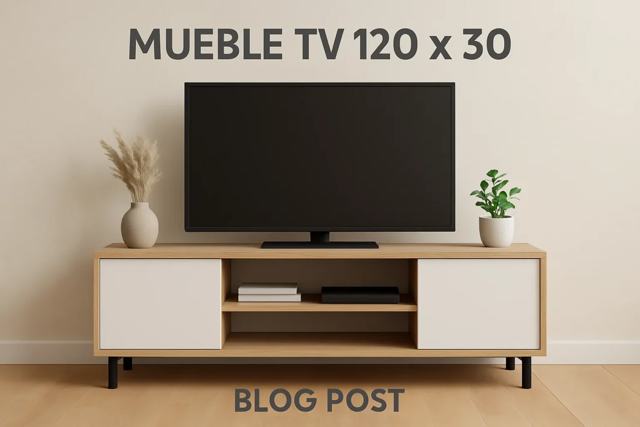 mueble tv 120 x 30