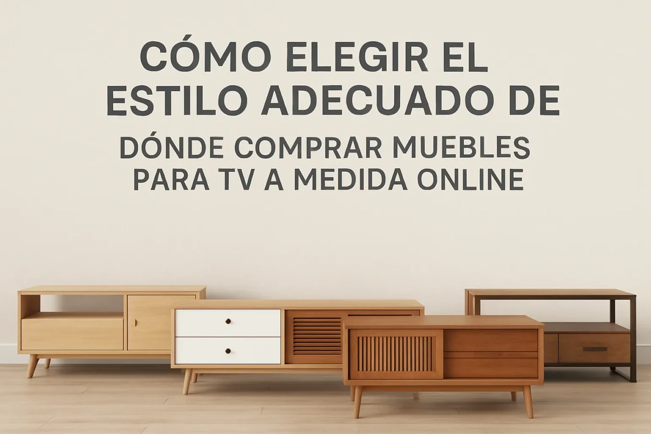 cómo elegir el estilo adecuado de Dónde comprar muebles para TV a medida online