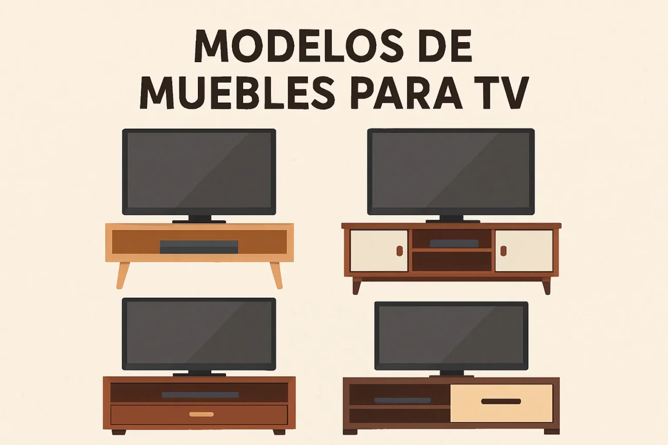 modelos de muebles para tv
