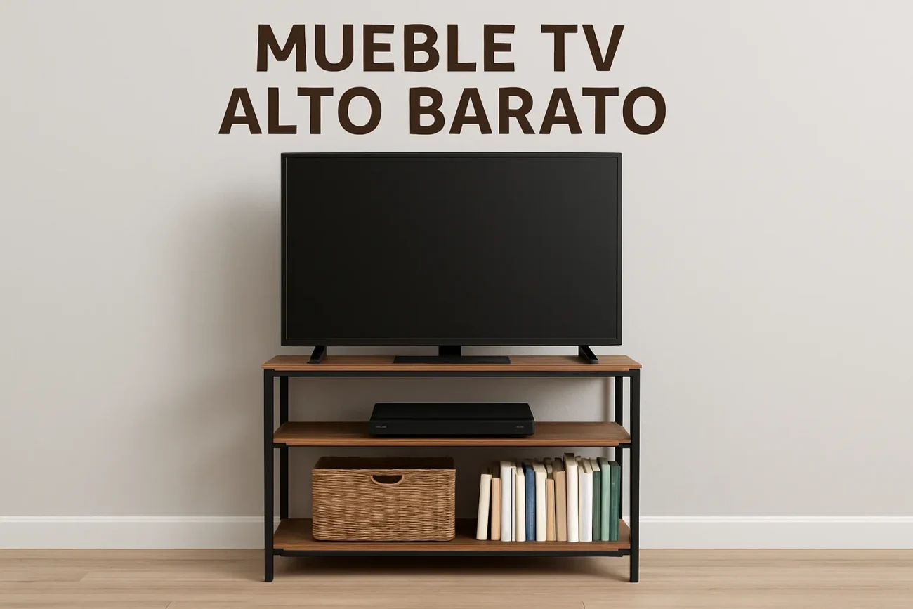 mueble tv alto barato