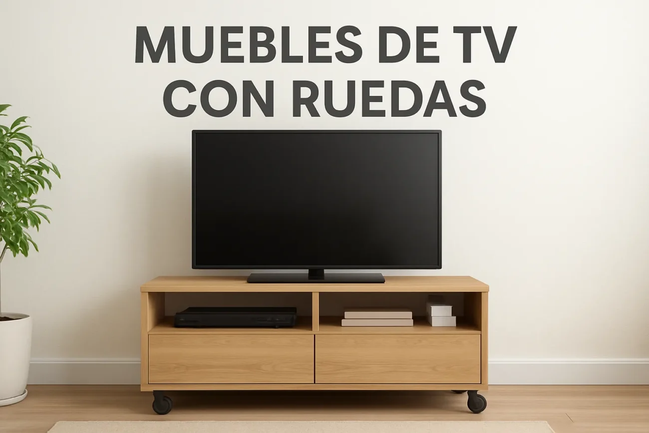 muebles de tv con ruedas