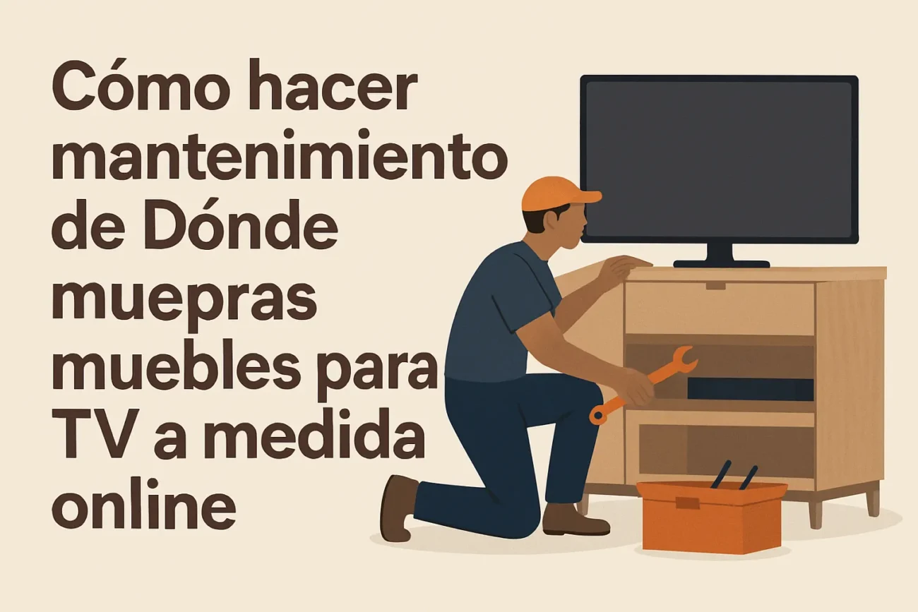 cómo hacer mantenimiento de Dónde comprar muebles para TV a medida online