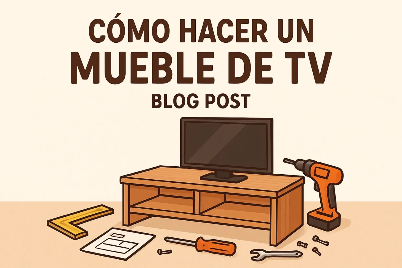 como hacer un mueble de tv