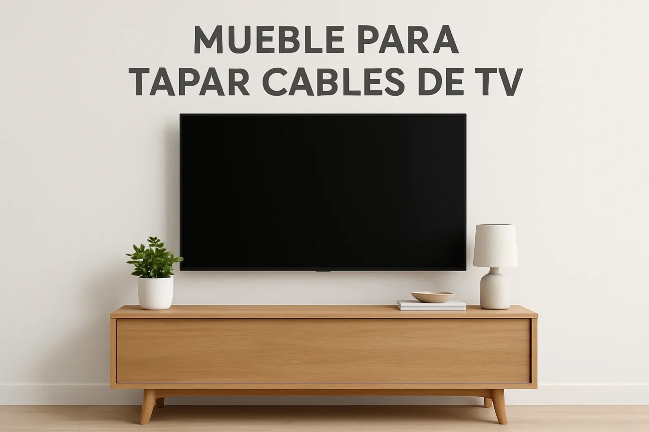 mueble para tapar cables de tv