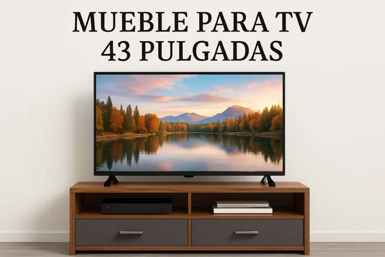 mueble para tv 43 pulgadas