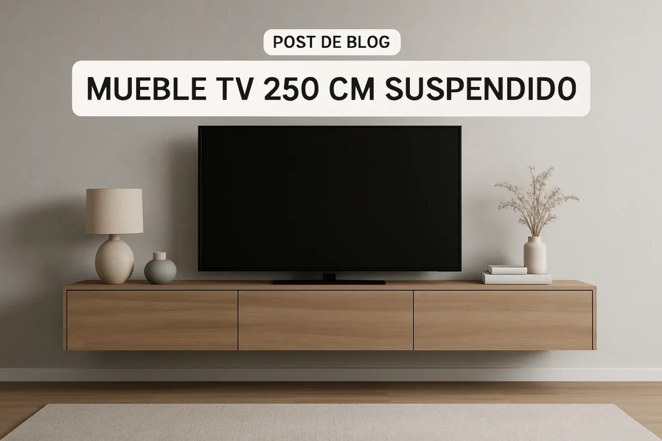 mueble tv 250 cm suspendido