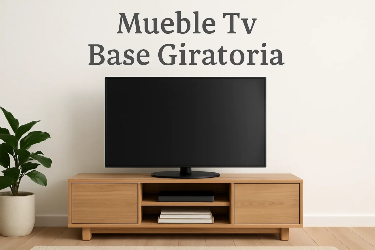 mueble tv base giratoria