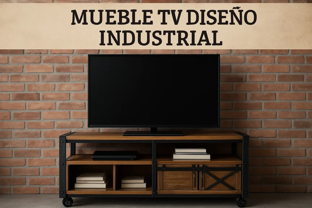 mueble-tv-diseno-industrial - Muebles Tv mueble tv diseño industrial