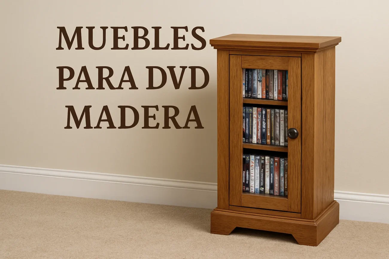 muebles para dvd madera