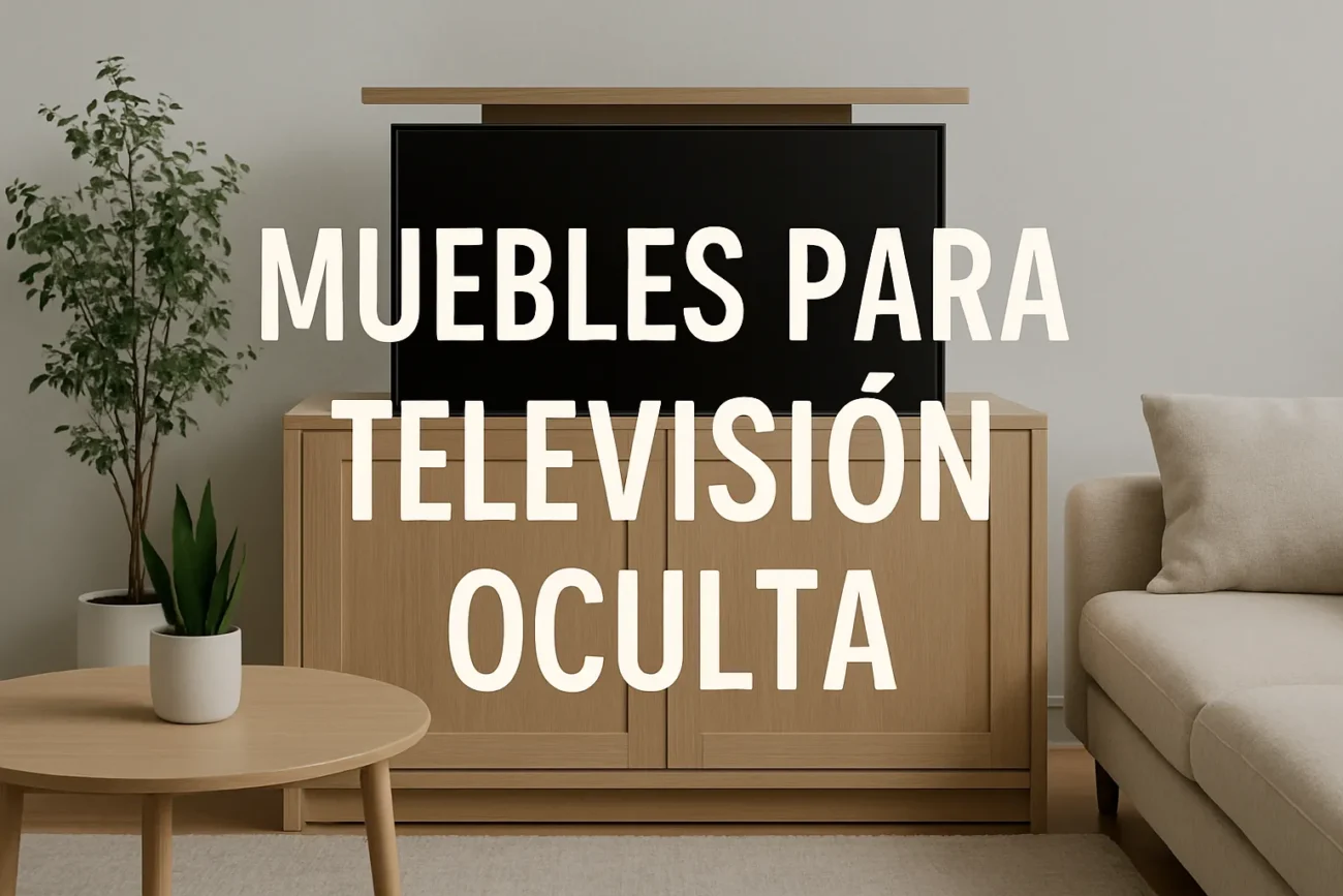 muebles para television oculta