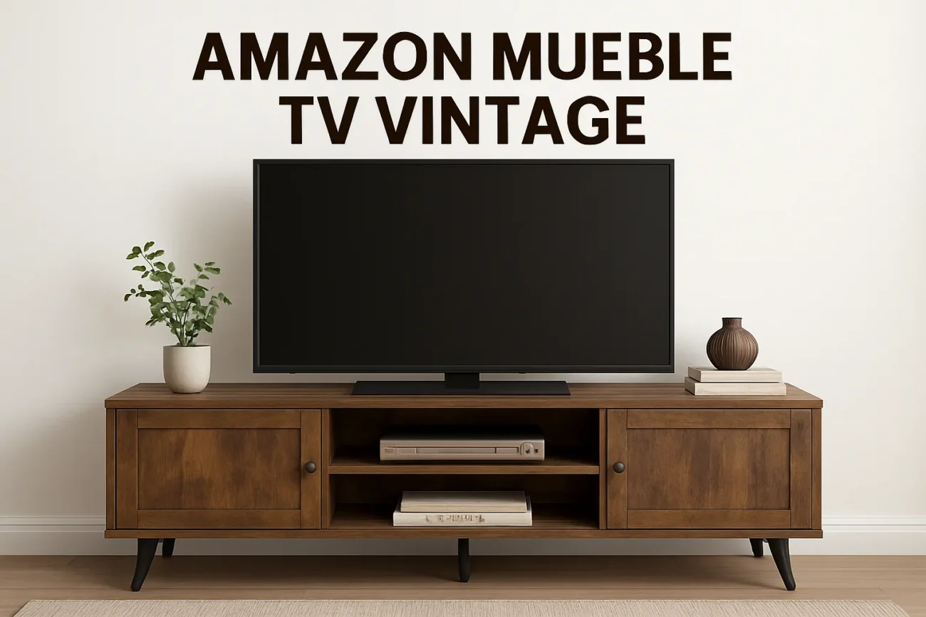 amazon mueble tv vintage