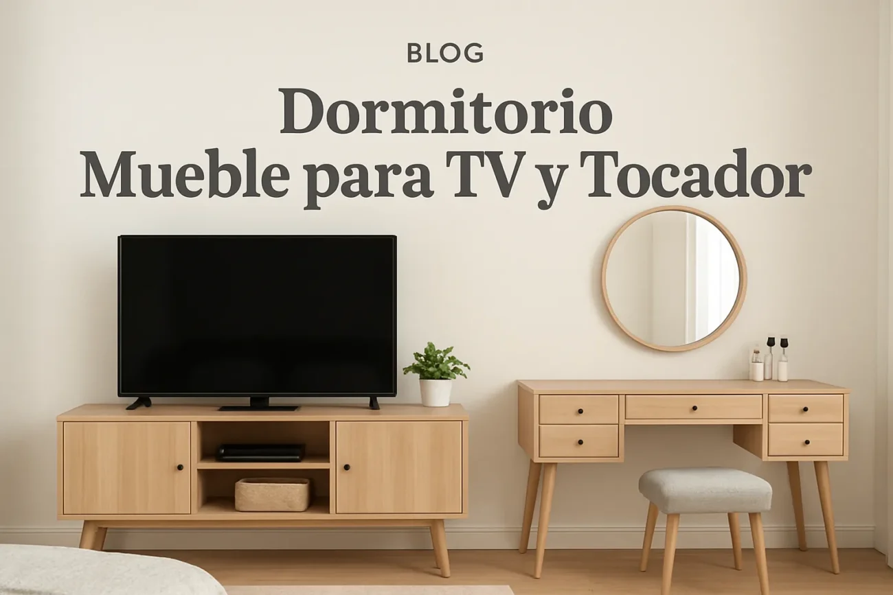 dormitorio mueble para tv y tocador