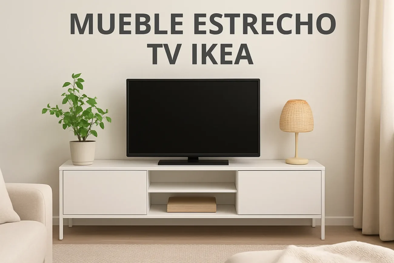 mueble estrecho tv ikea