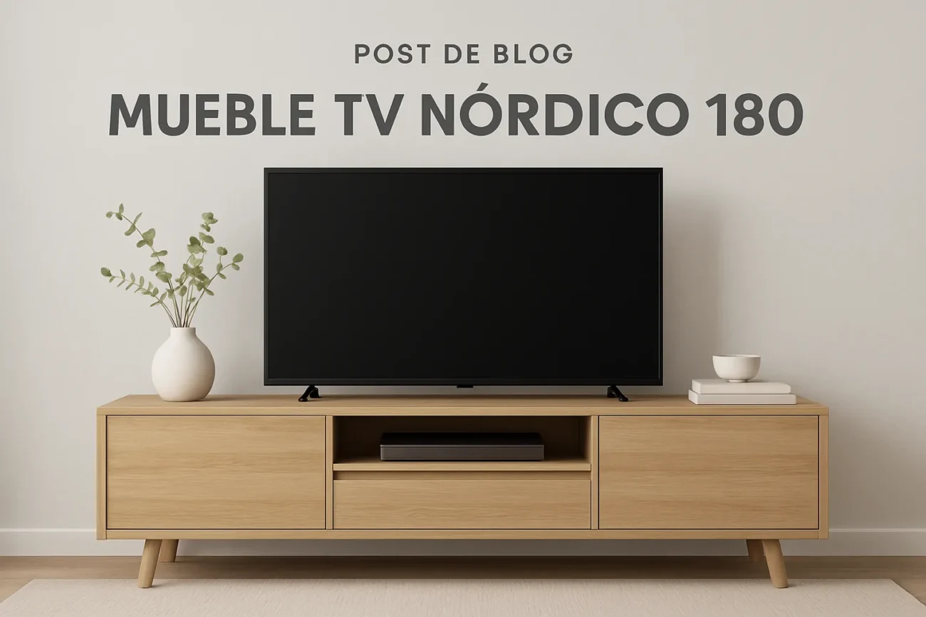 mueble tv nórdico 180