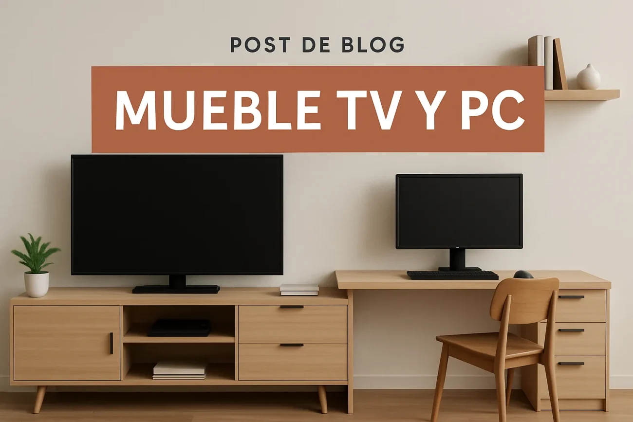 mueble tv y pc