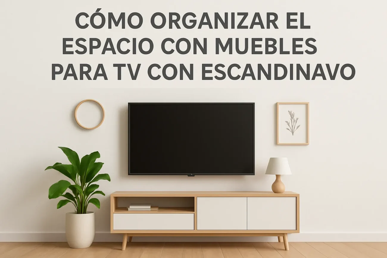 cómo organizar el espacio con Muebles para TV con estilo escandinavo