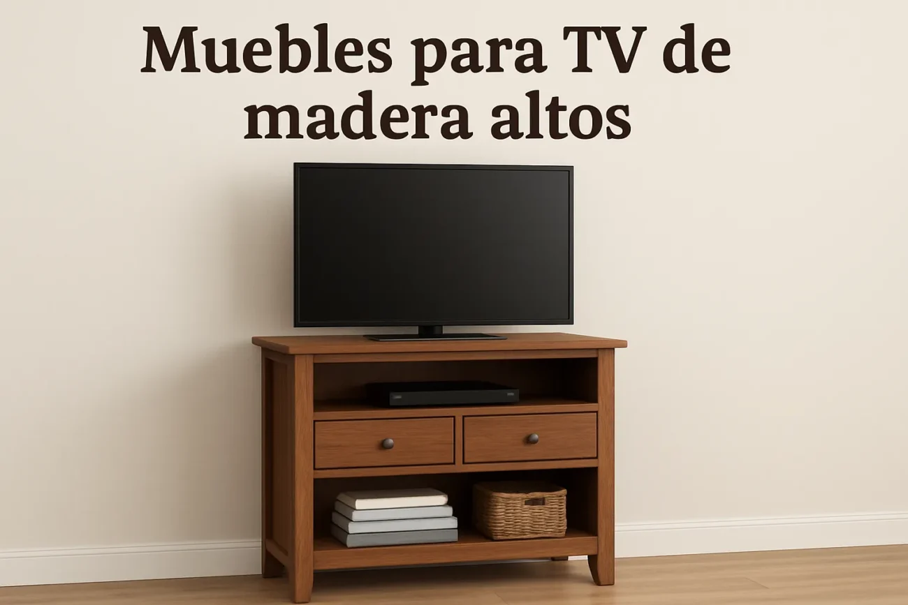 muebles-para-tv-de-madera-altos - Muebles Tv muebles para tv de madera altos