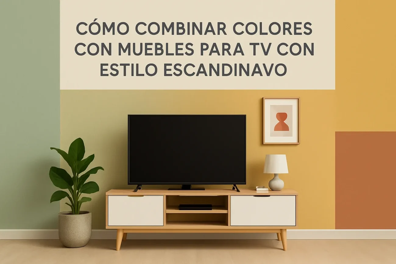 cómo combinar colores con Muebles para TV con estilo escandinavo
