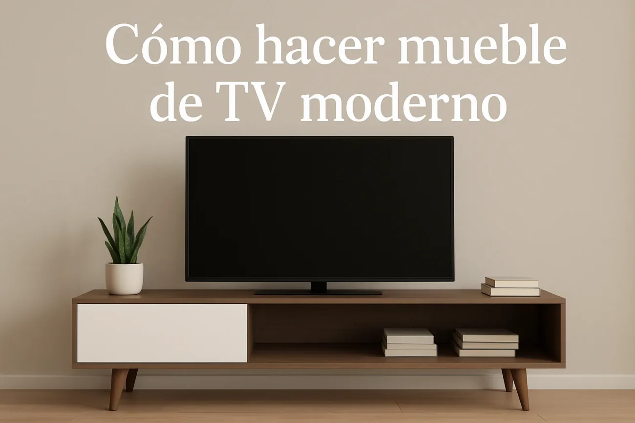 como-hacer-mueble-de-tv-moderno - Muebles Tv como hacer mueble de tv moderno