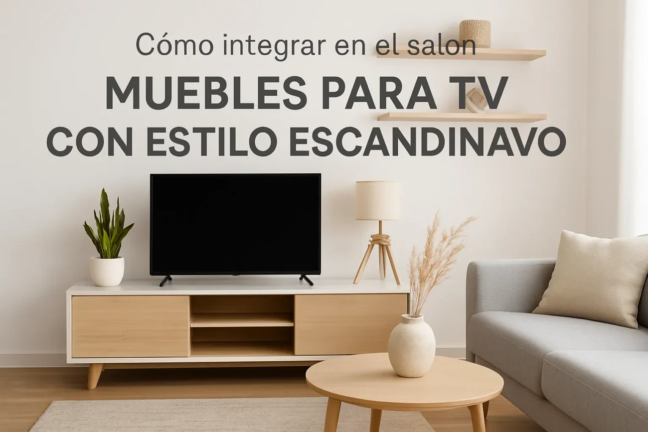 cómo integrar con el salón Muebles para TV con estilo escandinavo