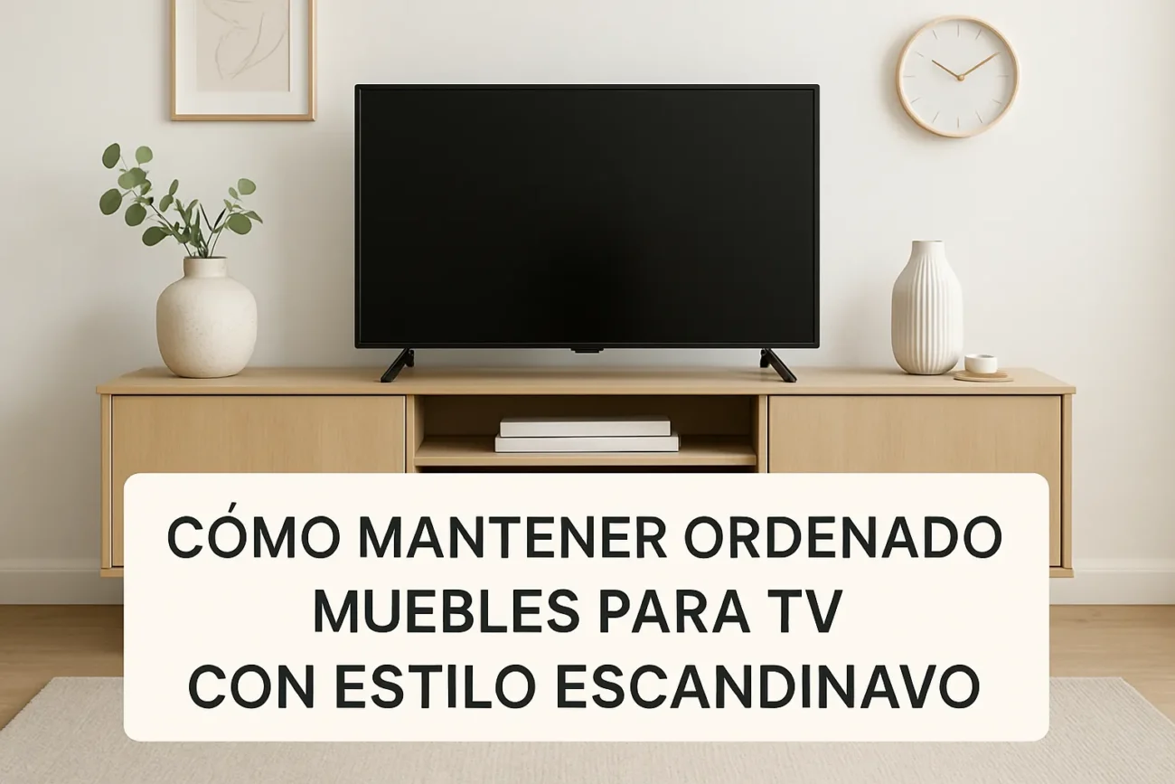 cómo mantener ordenado Muebles para TV con estilo escandinavo
