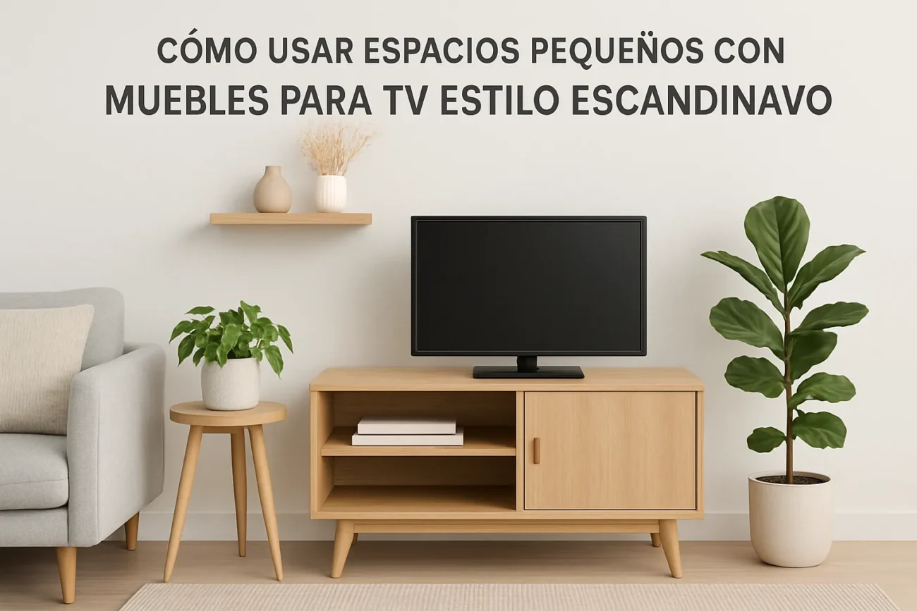 como-usar-espacios-pequenos-con-Muebles-para-TV-con-estilo-escandinavo - Muebles Tv cómo usar espacios pequeños con Muebles para TV con estilo escandinavo