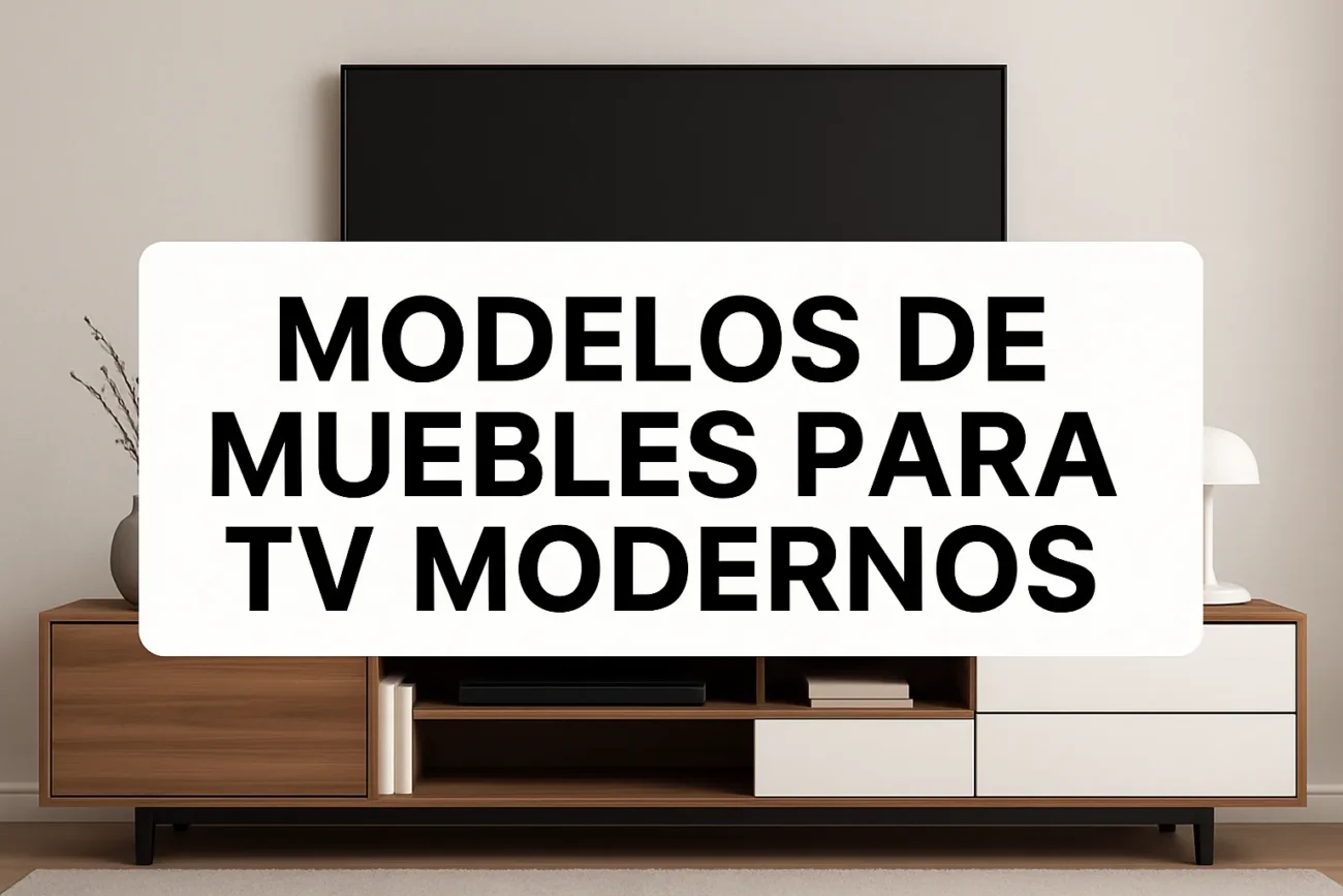 modelos de muebles para tv modernos