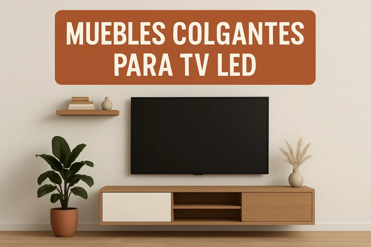 muebles colgantes para tv led