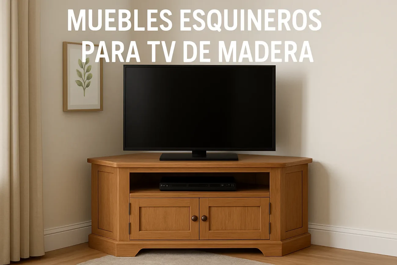 muebles esquineros para tv de madera