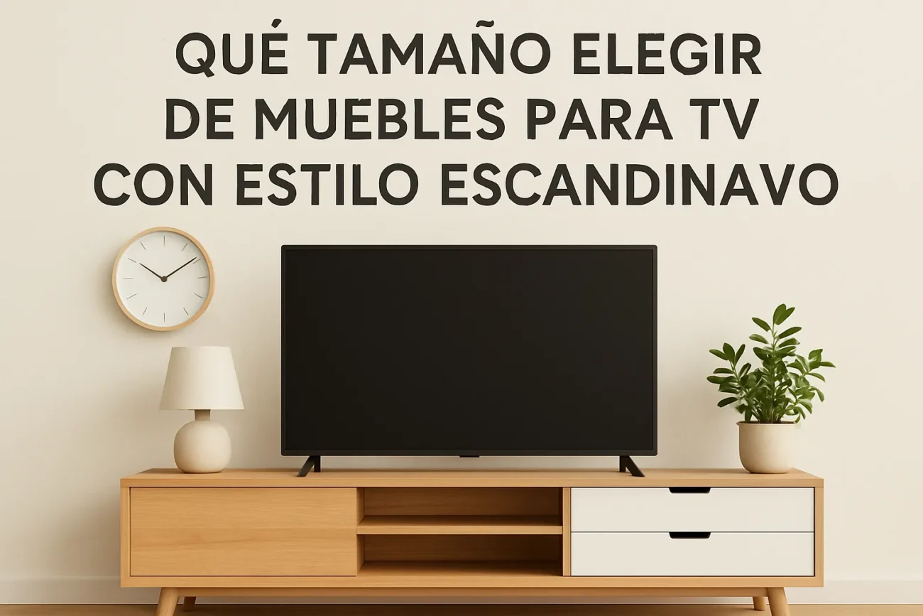 qué tamaño elegir de Muebles para TV con estilo escandinavo