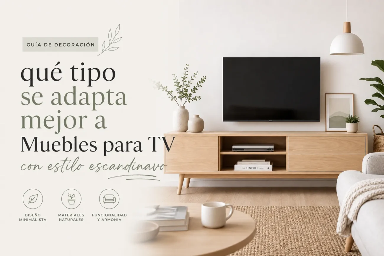 qué tipo se adapta mejor a Muebles para TV con estilo escandinavo