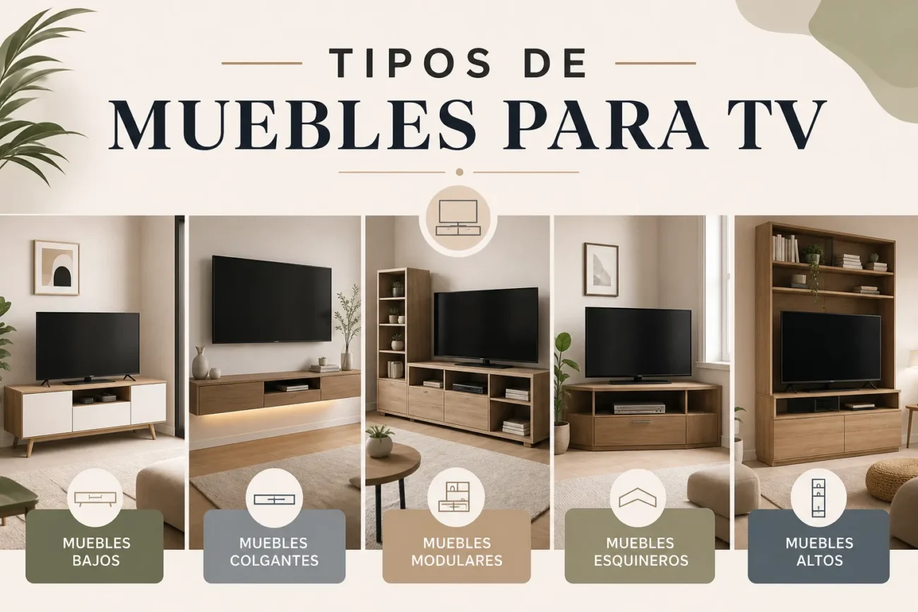 tipos-de-muebles-para-tv - Muebles Tv tipos de muebles para tv