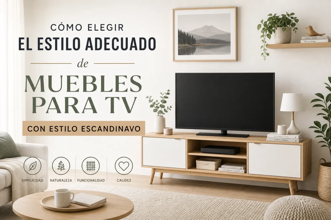 cómo elegir el estilo adecuado de Muebles para TV con estilo escandinavo